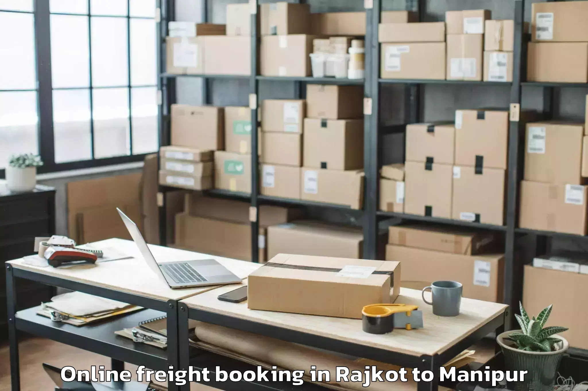 Quality Rajkot to Moirang Online Freight Booking